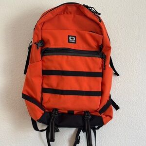 OGIO Orange and Black Backpack with Zipper Closure and Gear Straps